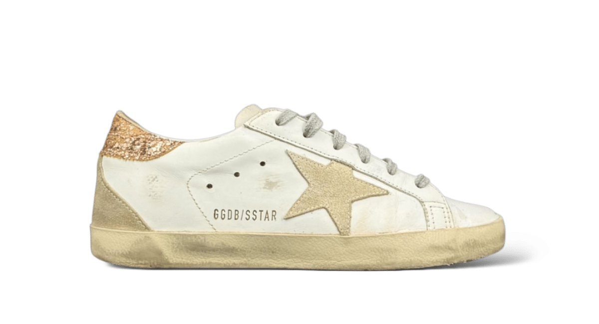 Golden Goose Super Star Blanc/Cuivre 36
