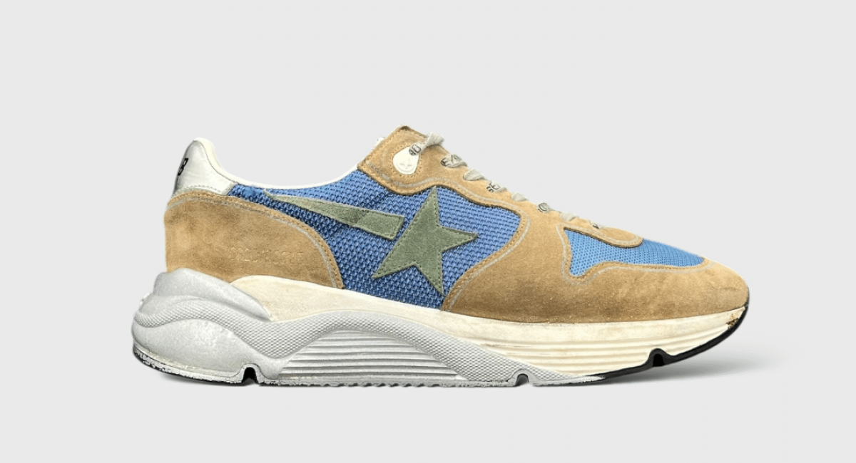 7701 Golden Goose Running Bleu/marron 44