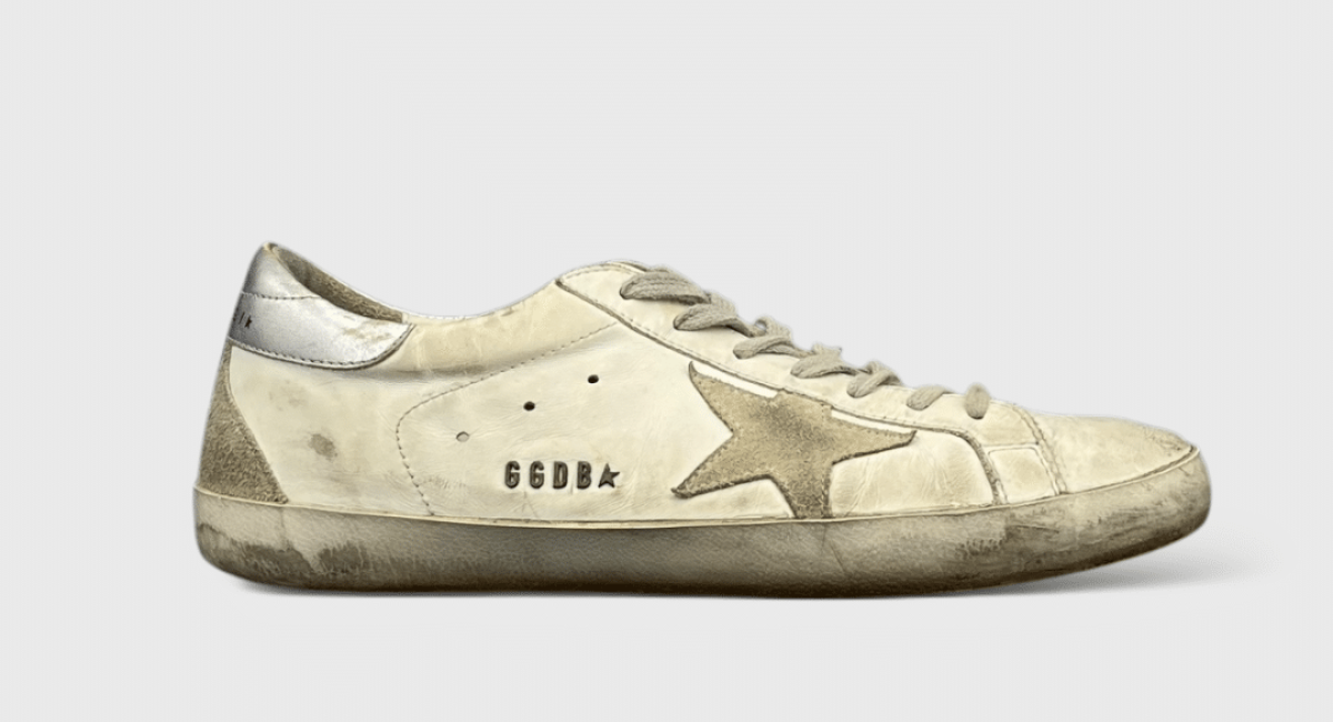 0000000634 Golden Goose Super Star Blanc/Argenté 41