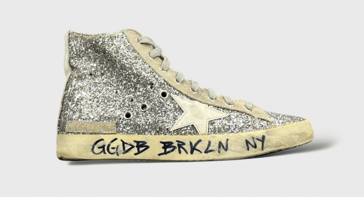 9356 Golden Goose Francy Argent/Blanc 39
