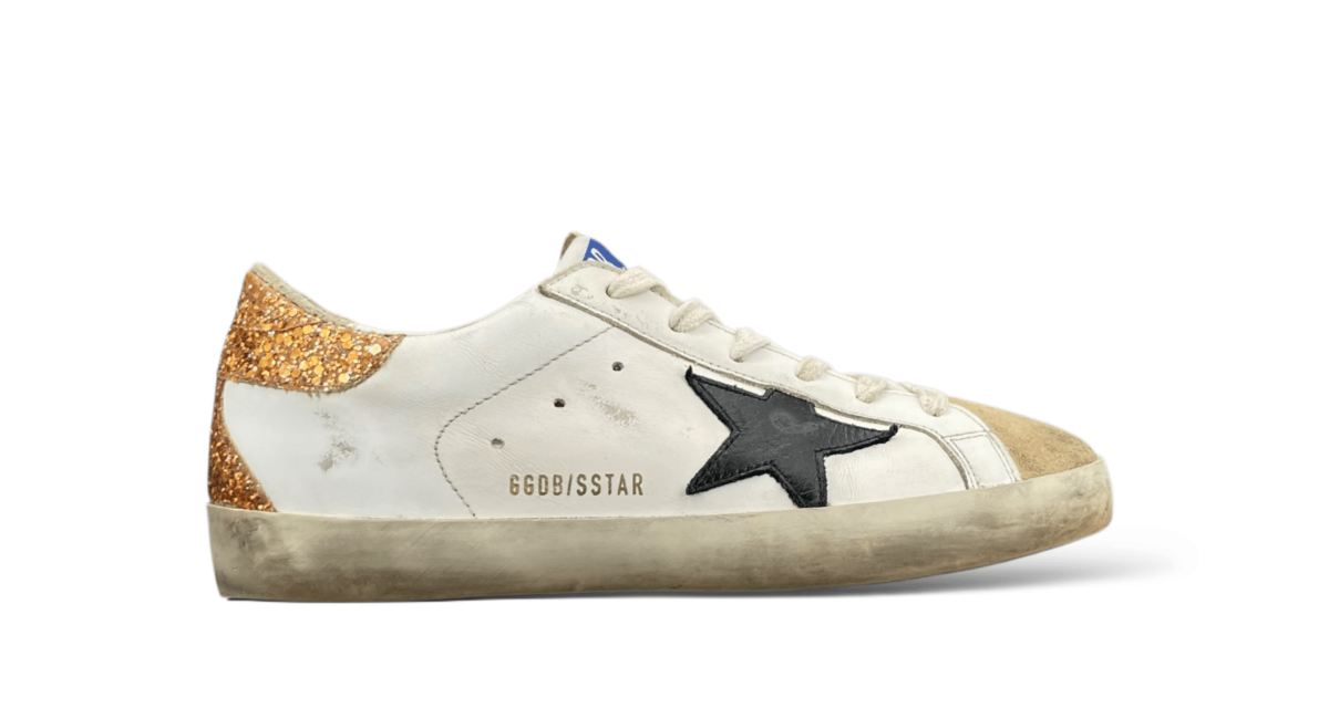 Golden Goose Super Star / Blanc / Orange / 38