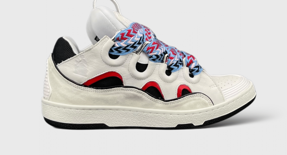 0000001098 Lanvin Curb Blanc/Rouge/Bleu 41