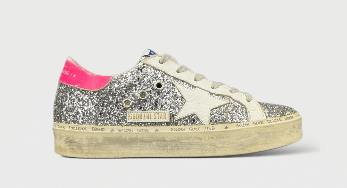 0000000051 Golden Goose hi star Paillette/Argenté/Rose 37