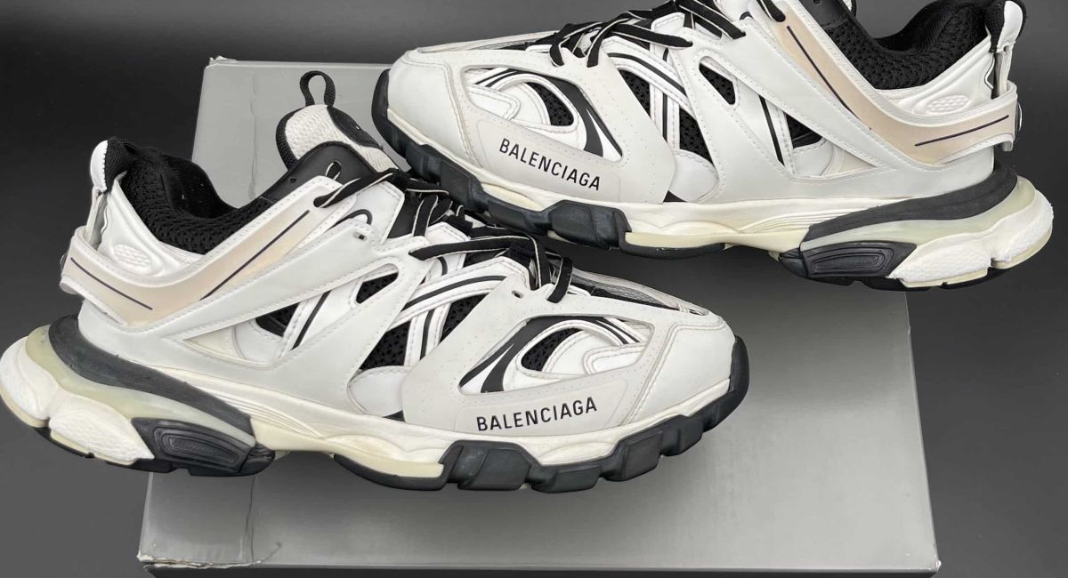 Balenciaga track blanche/noire 42