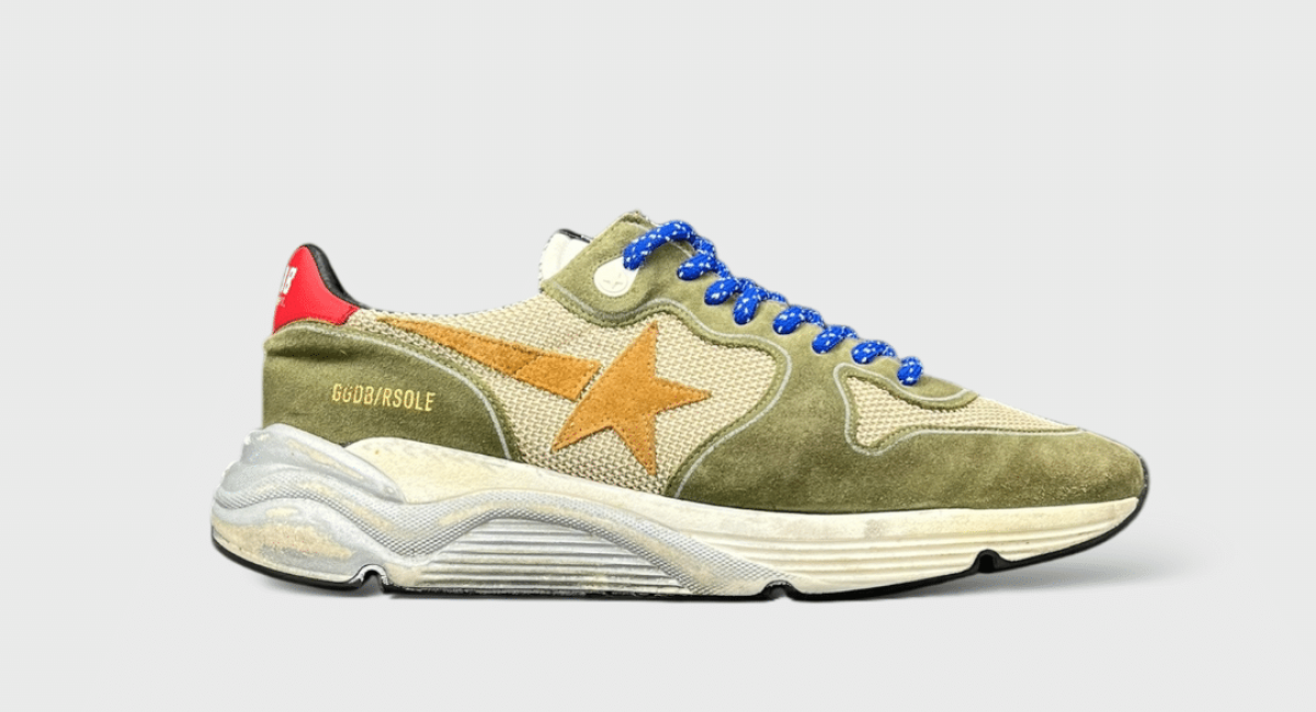 M26 Golden Goose Running Kaki/marron/bleu 42