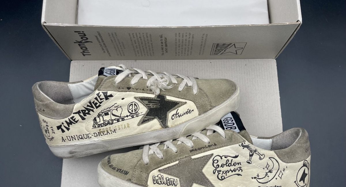 golden goose super star beige/tags 37