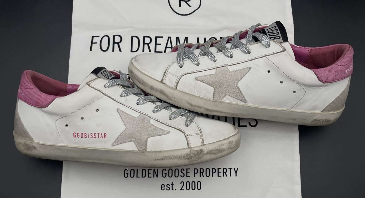 golden goose super star blanc/rose 38