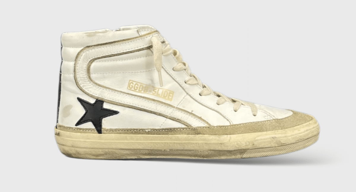 0000001083 Golden Goose Slide Blanc/Noir 39
