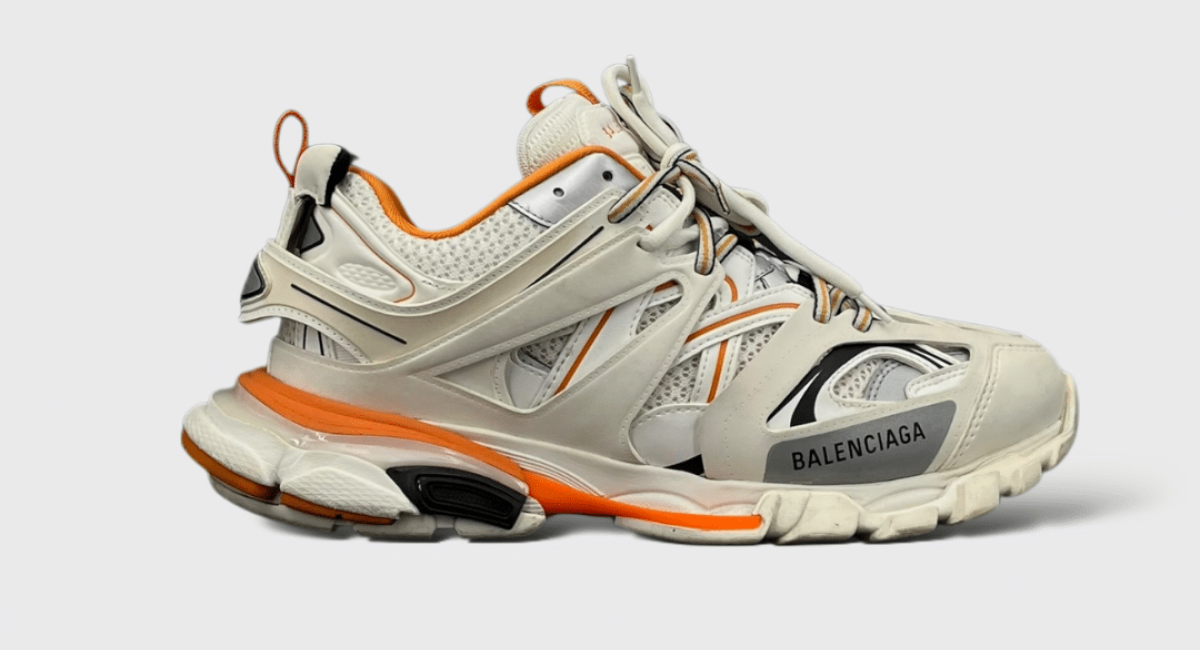 0000000342 Balenciaga Track Blanc/Orange 42