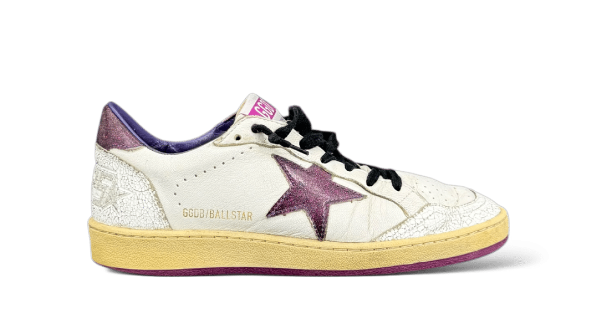 0000002266 Golden Goose Ball Star Blanc/Violet 38