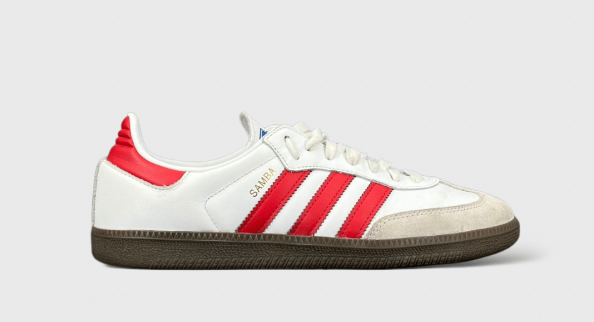 8007 Adidas Samba Blanc/Rouge 42
