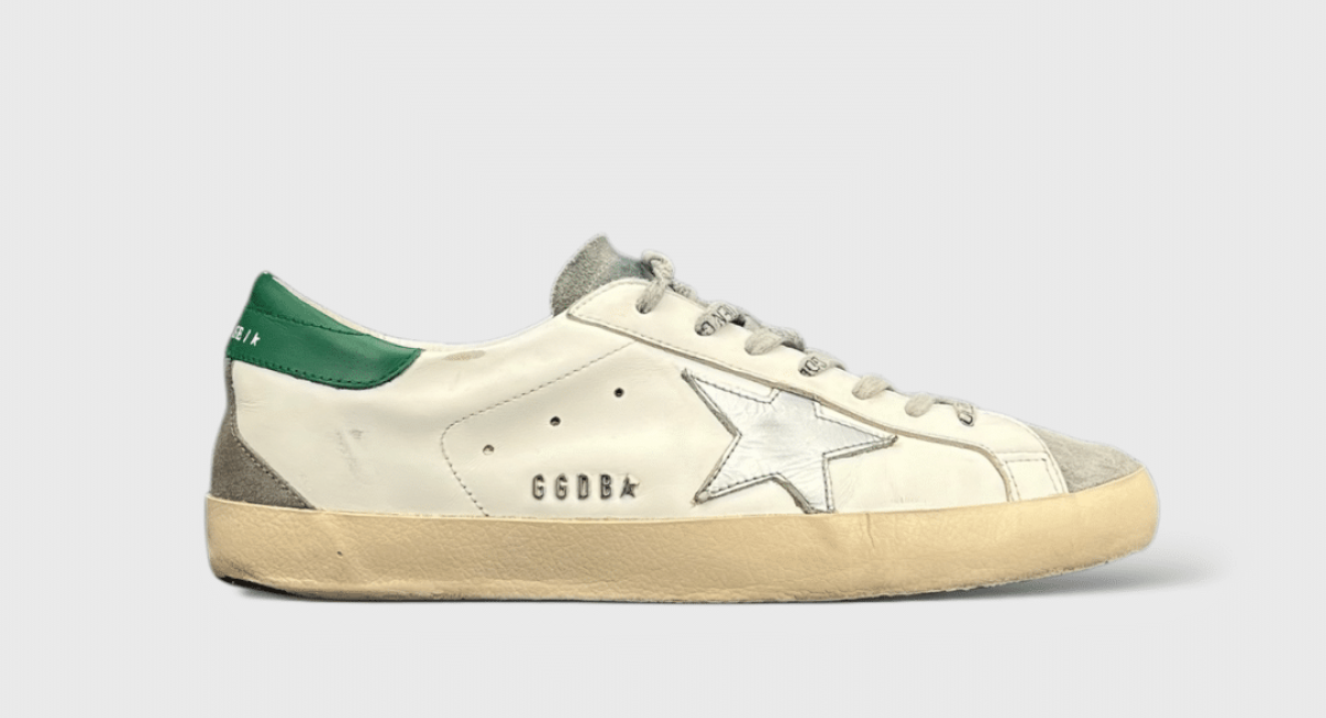 8280 Golden Goose Super Star Blanc/Argenté/Vert 41