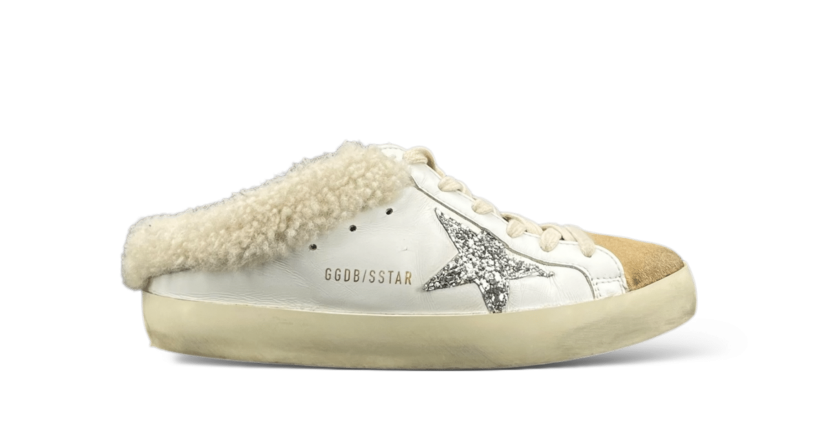 Golden Goose Super Star Blanc/Beige/Argenté/Paillette 37
