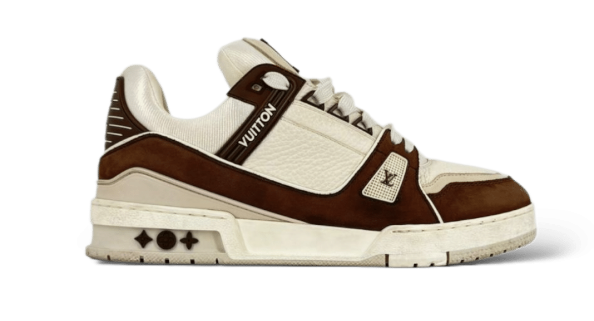 0000000961 Louis Vuitton Trainers Marron/Blanc 41