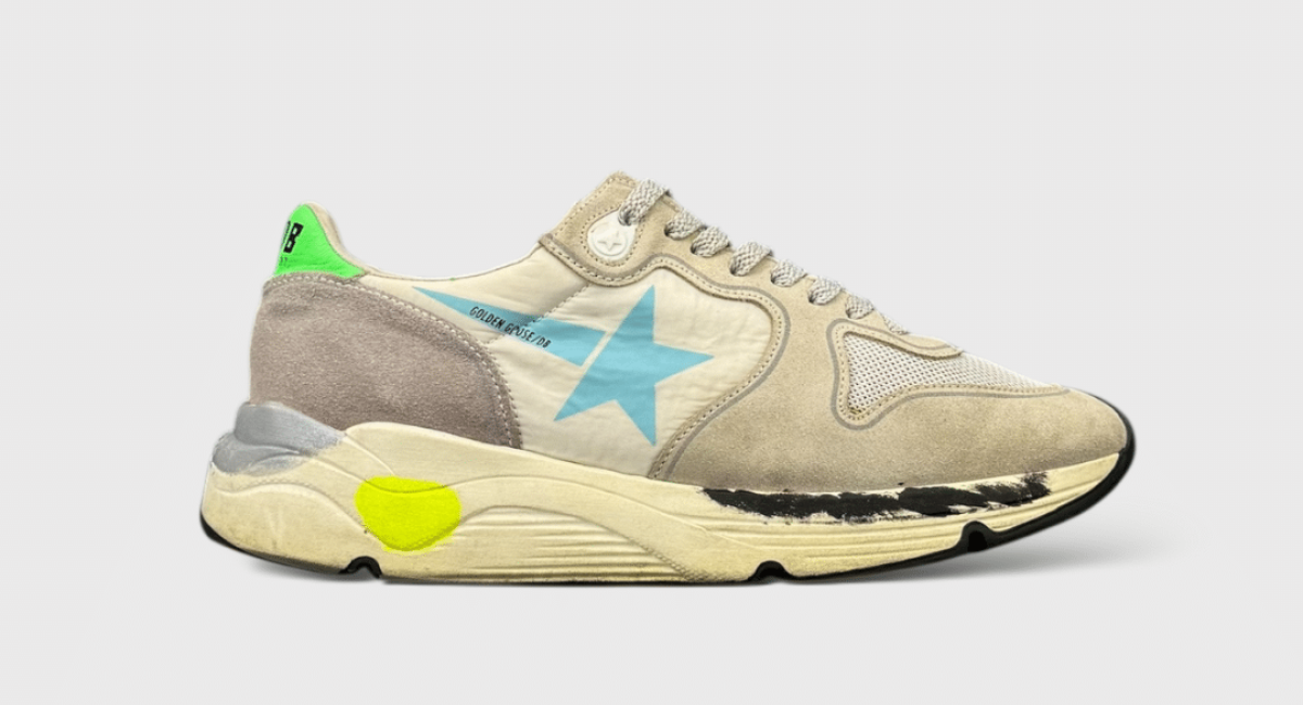 9461 Golden Goose Running Gris/Blanc/Bleu/Vert 37