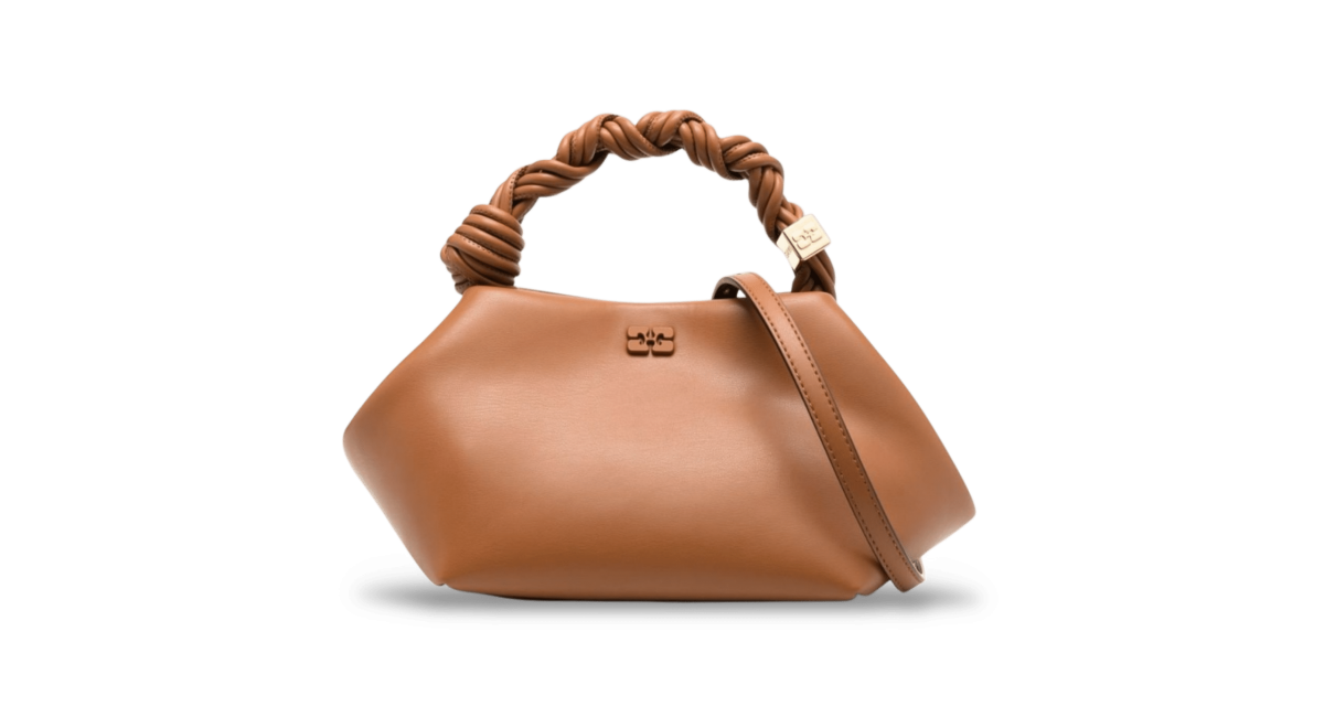 Ganni Bou Bag Caramel Café Médium