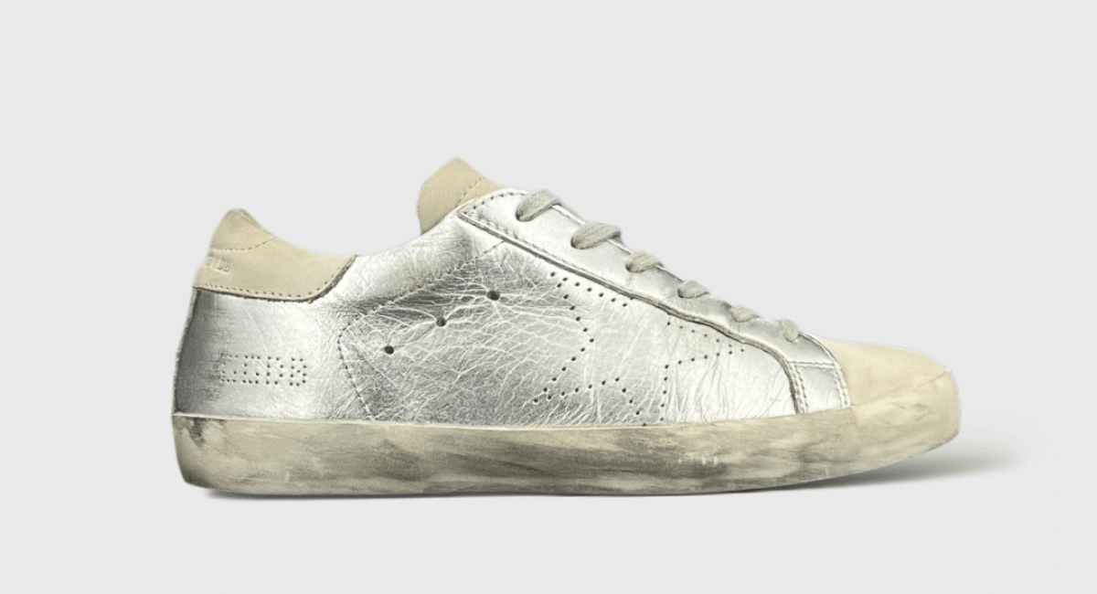 0000000643 Golden Goose Super Star Argenté/Beige 37