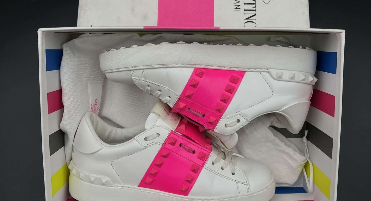 Valentino Rockstud blanche/rose 35