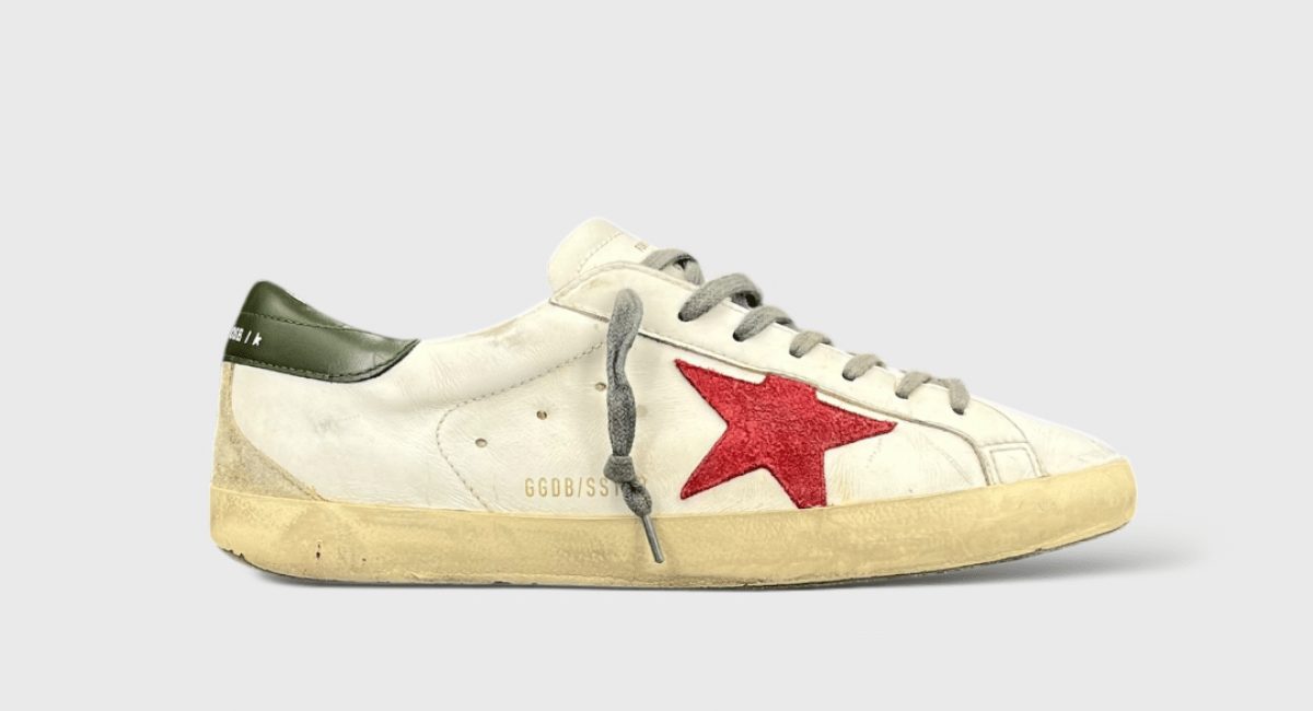 7830 Golden Goose Superstar blanche/rouge/verte  43