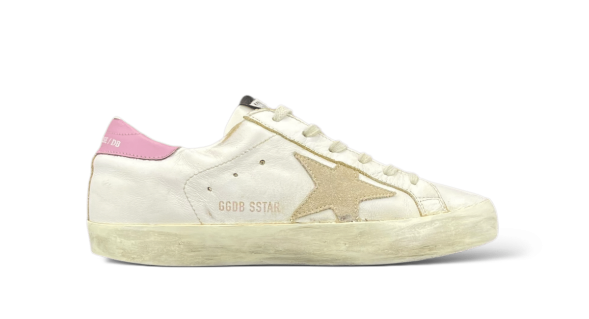 Golden Goose Super Star Blanc/Rose/Beige 36