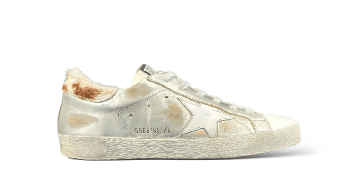 Golden Goose Super Star Argenté/Vache 38