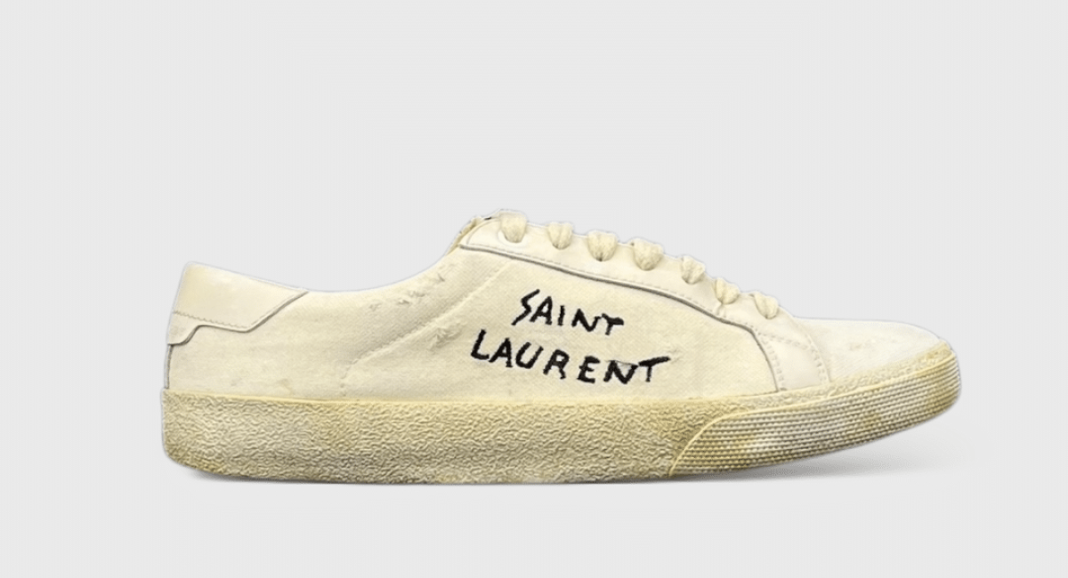 0000000528 Yves Saint Laurent Court Classic Blanc/Noir 36,5