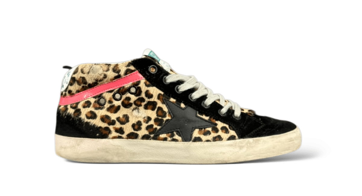 Golden Goose Mid Star Léopard 38