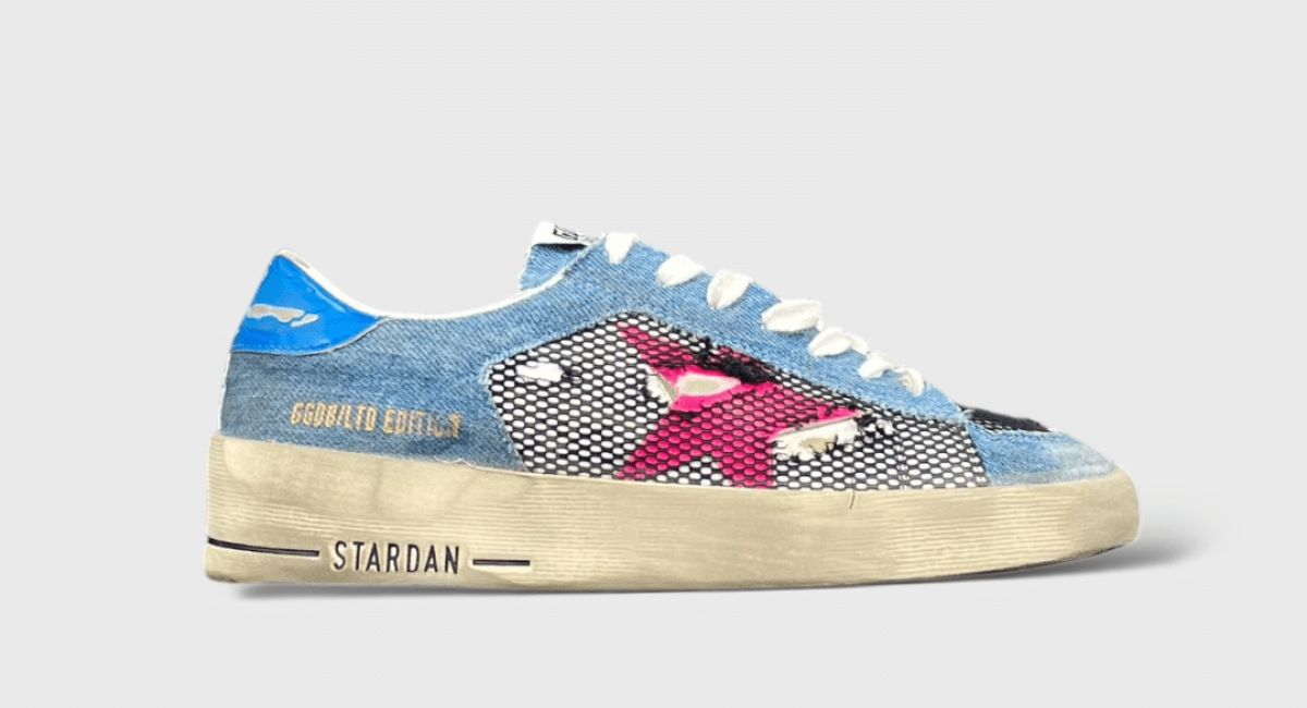 0000000054 Golden Goose Stardan Bleu/noir/rose/blanc 35
