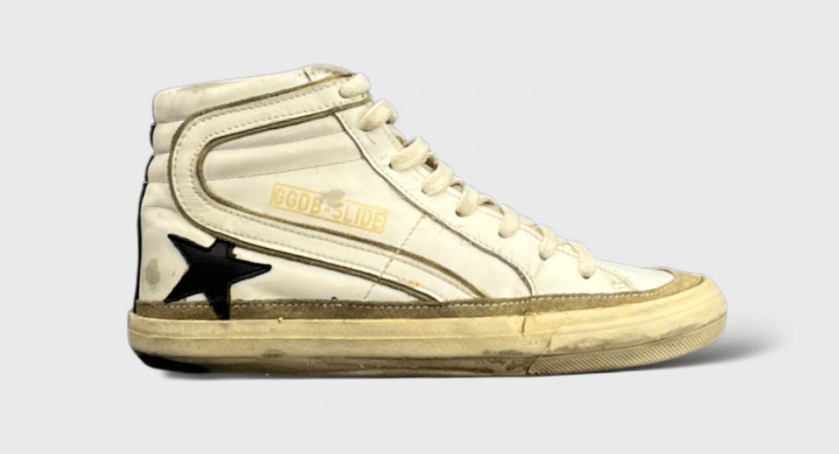 0000000439 Golden Goose Slide blanc/noir/gris 35