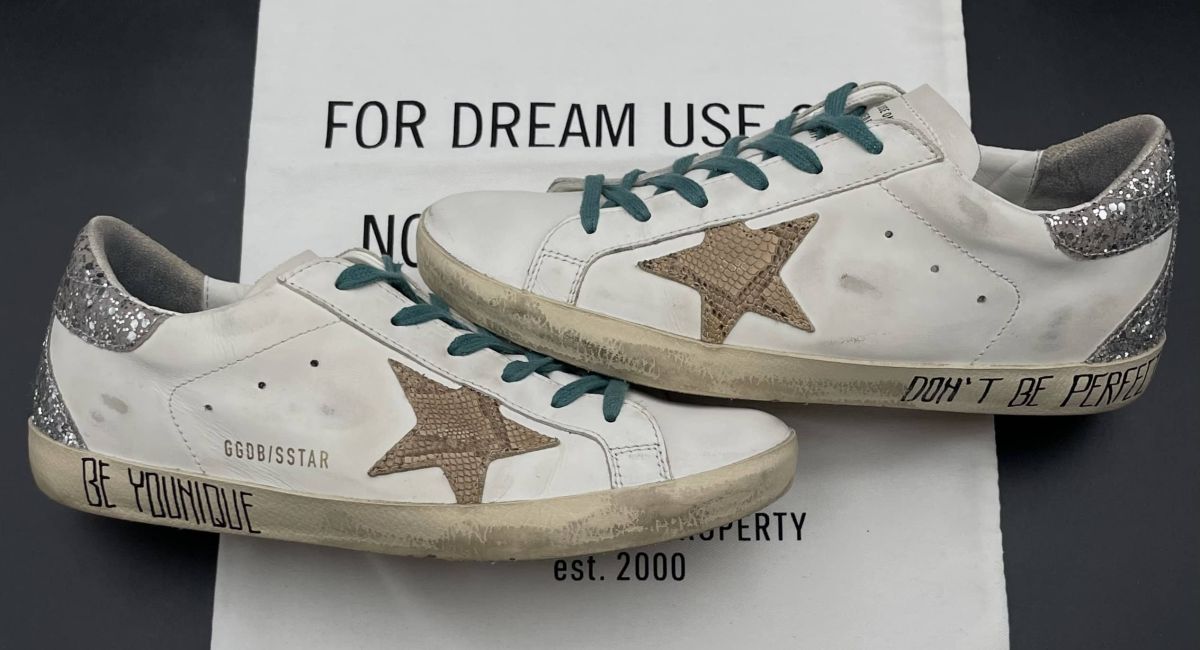 golden goose super star blanc/python 40