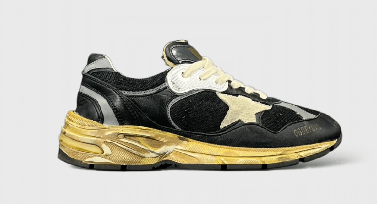 9972 Golden Goose Dad star noir/blanc/doré 37