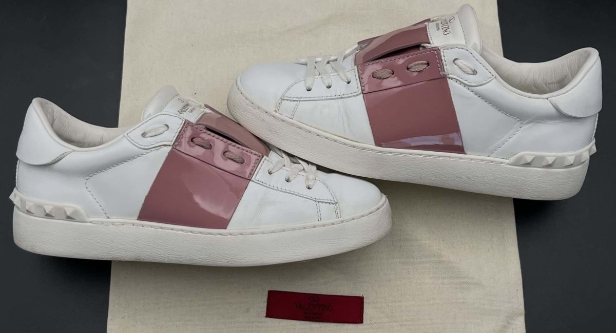 Valentino open blanc/rose 37,5