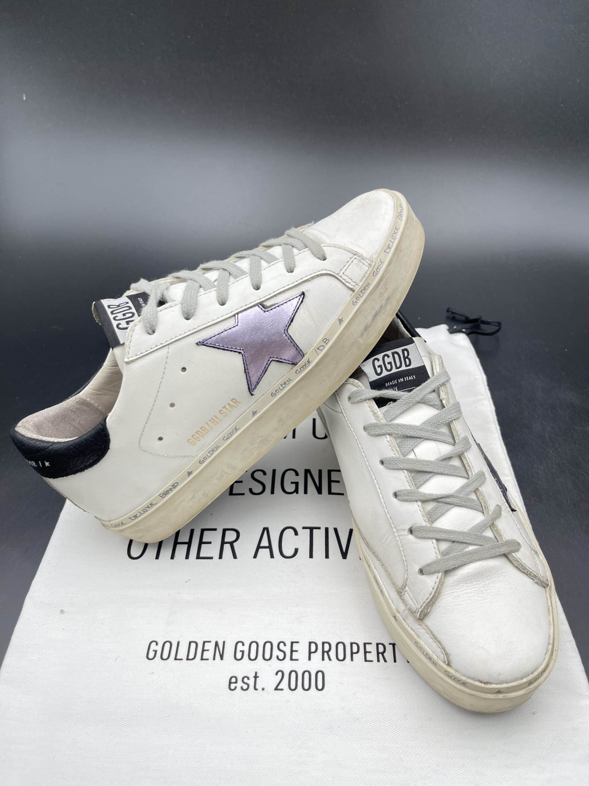 Golden Goose Hi Star Blanc Violet Noir 38 – 2