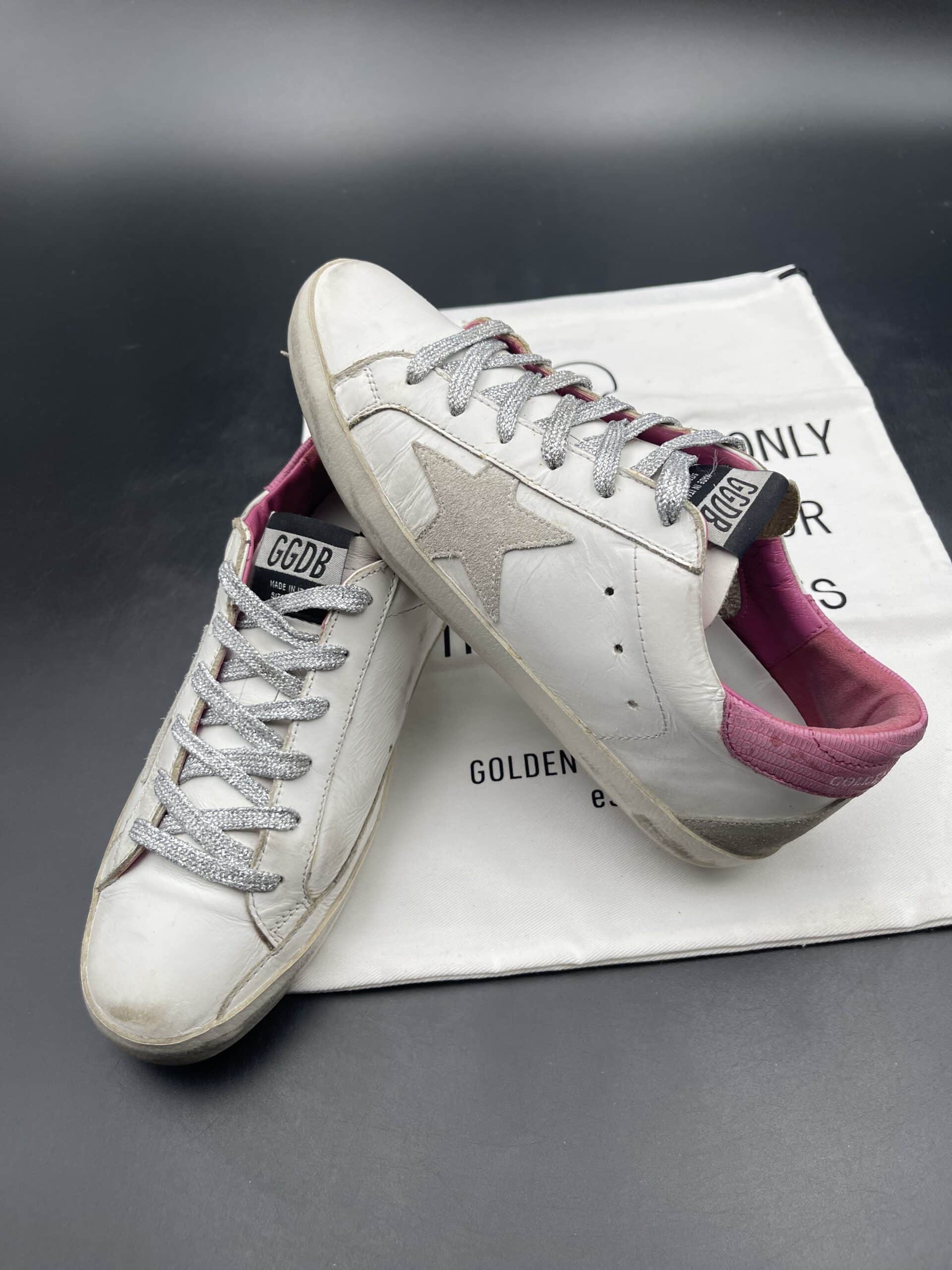golden goose super star blanc/rose 38 – 7