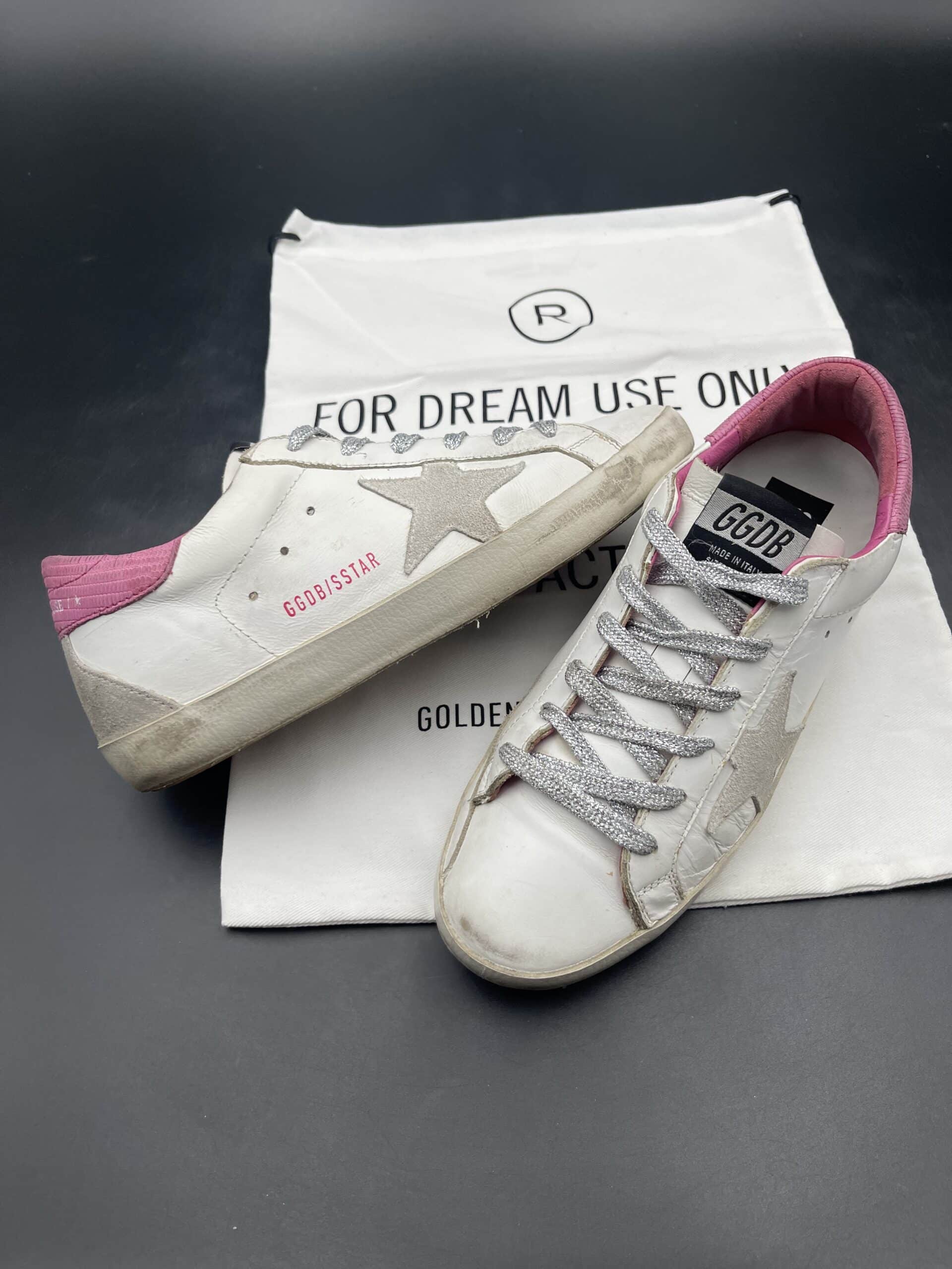 golden goose super star blanc/rose 38 – 8