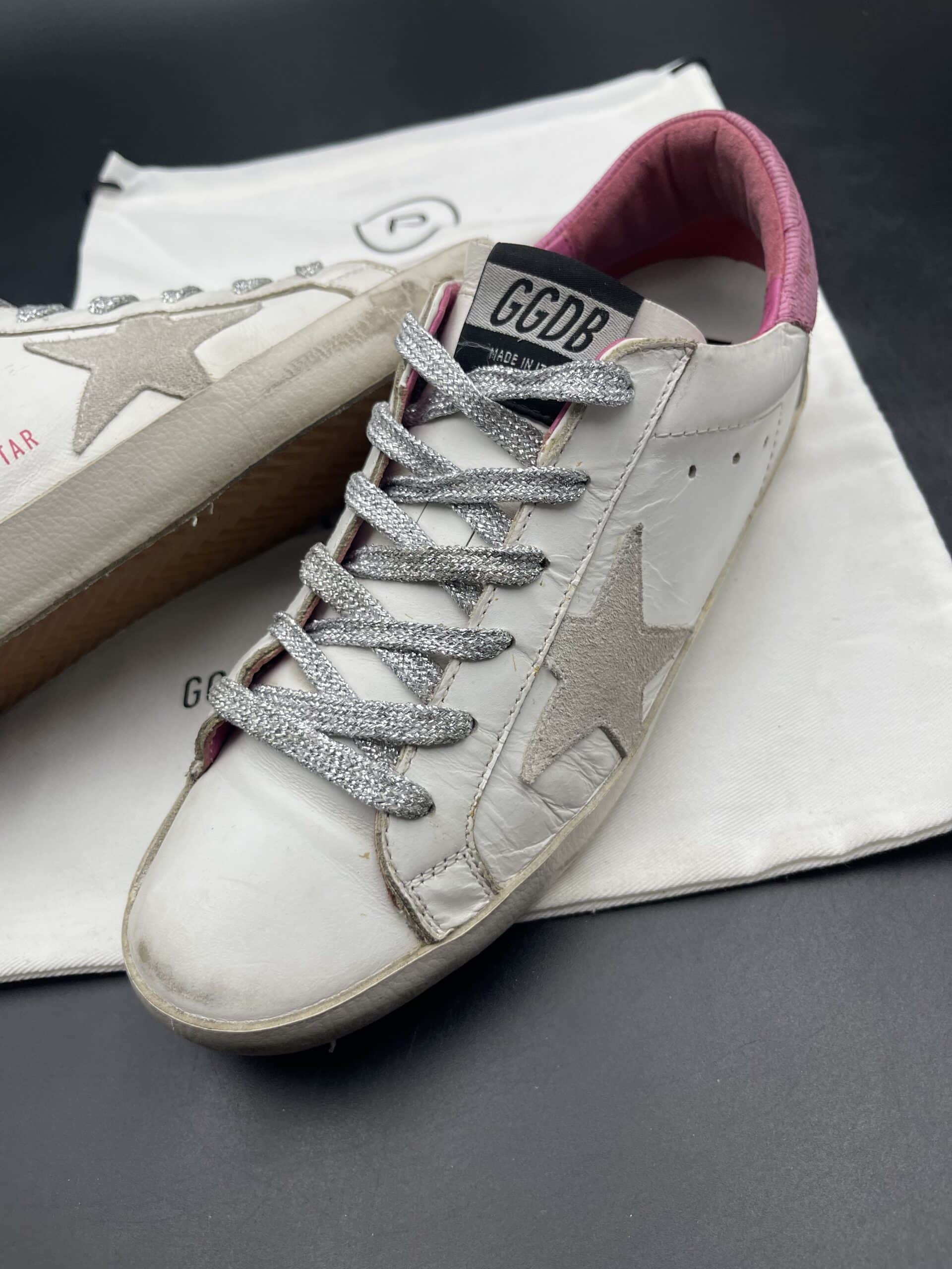 golden goose super star blanc/rose 38 – 9