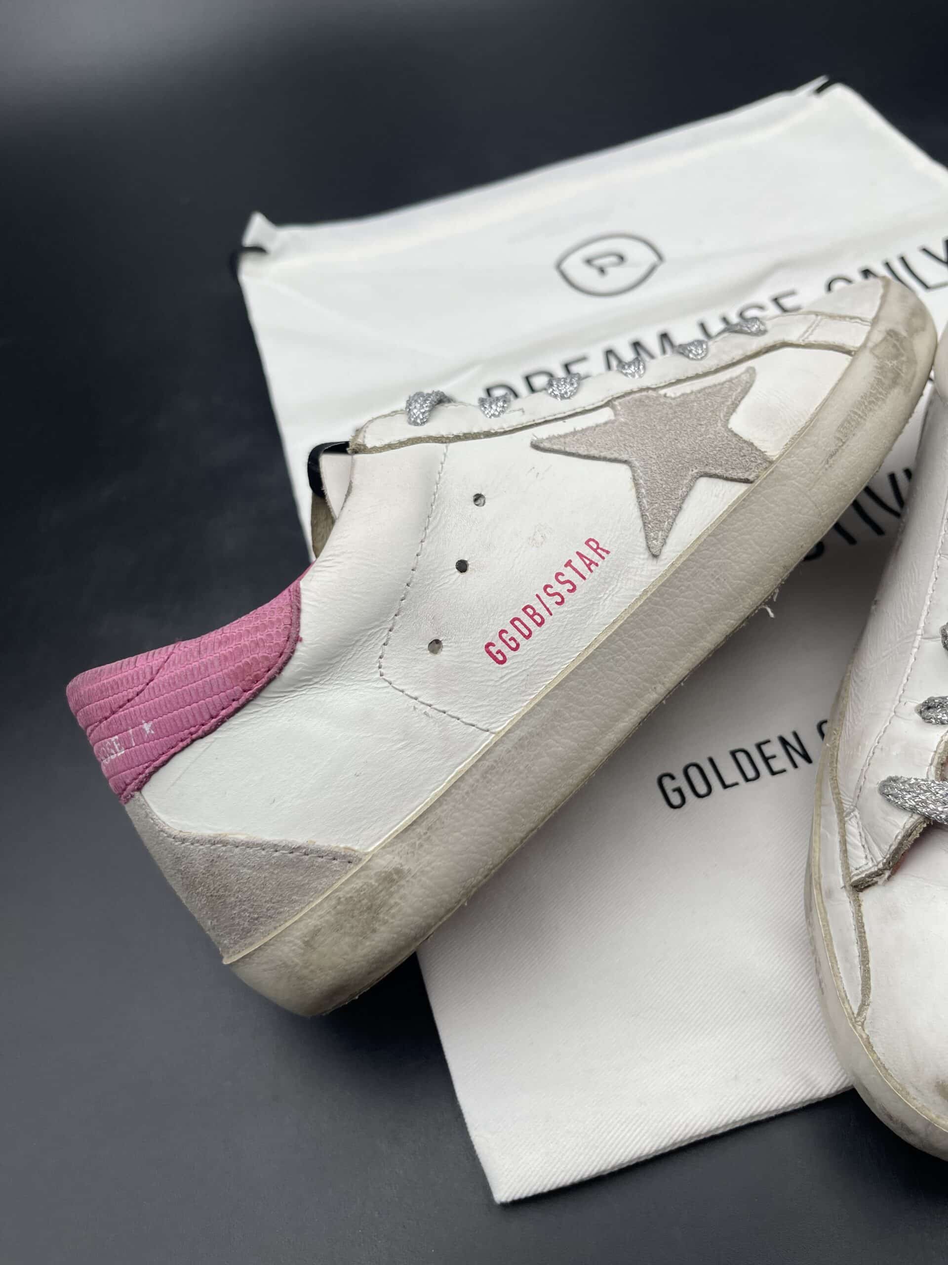 golden goose super star blanc/rose 38 – 10