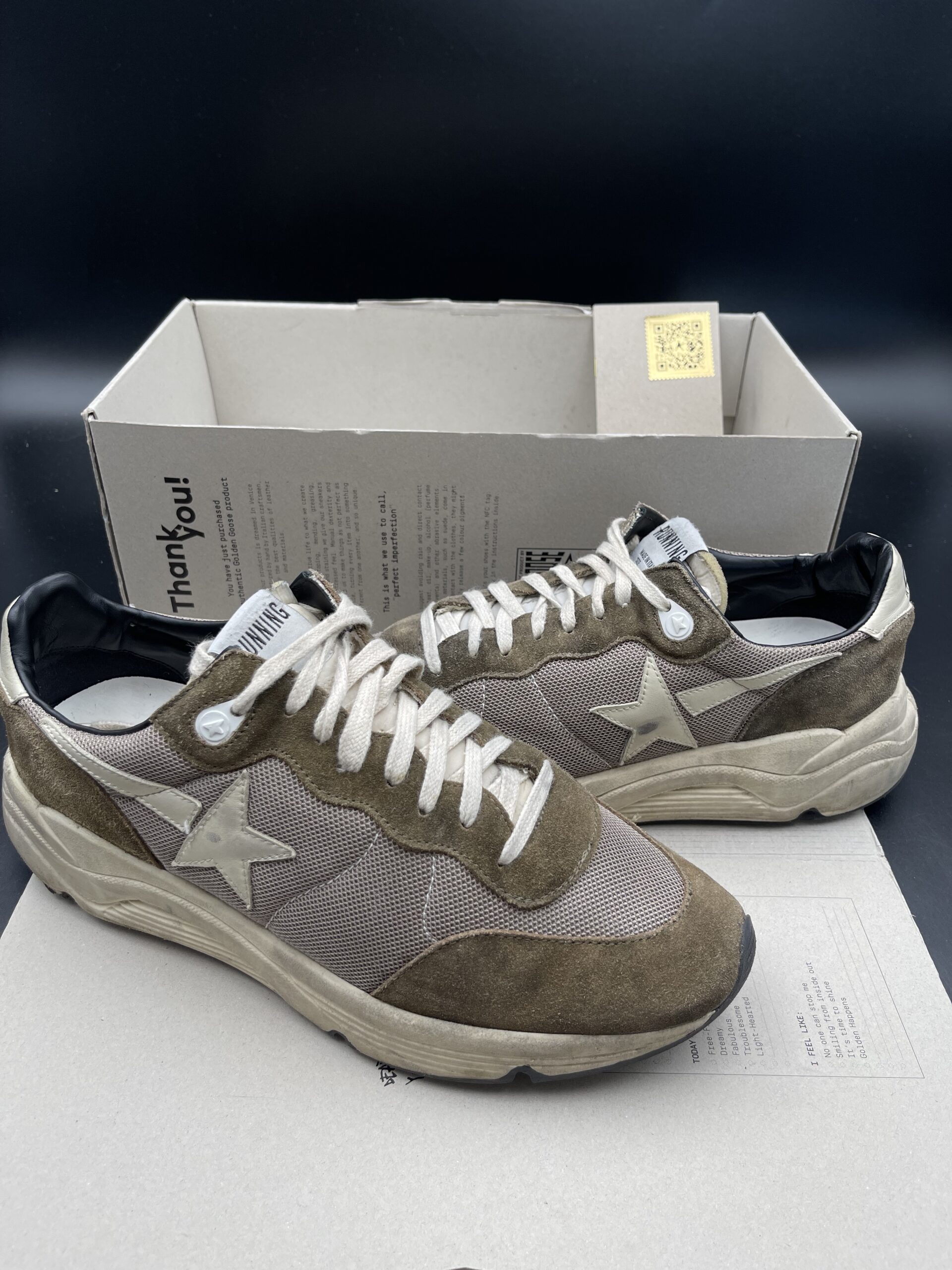 golden goose running kaki/beige 43 – 3