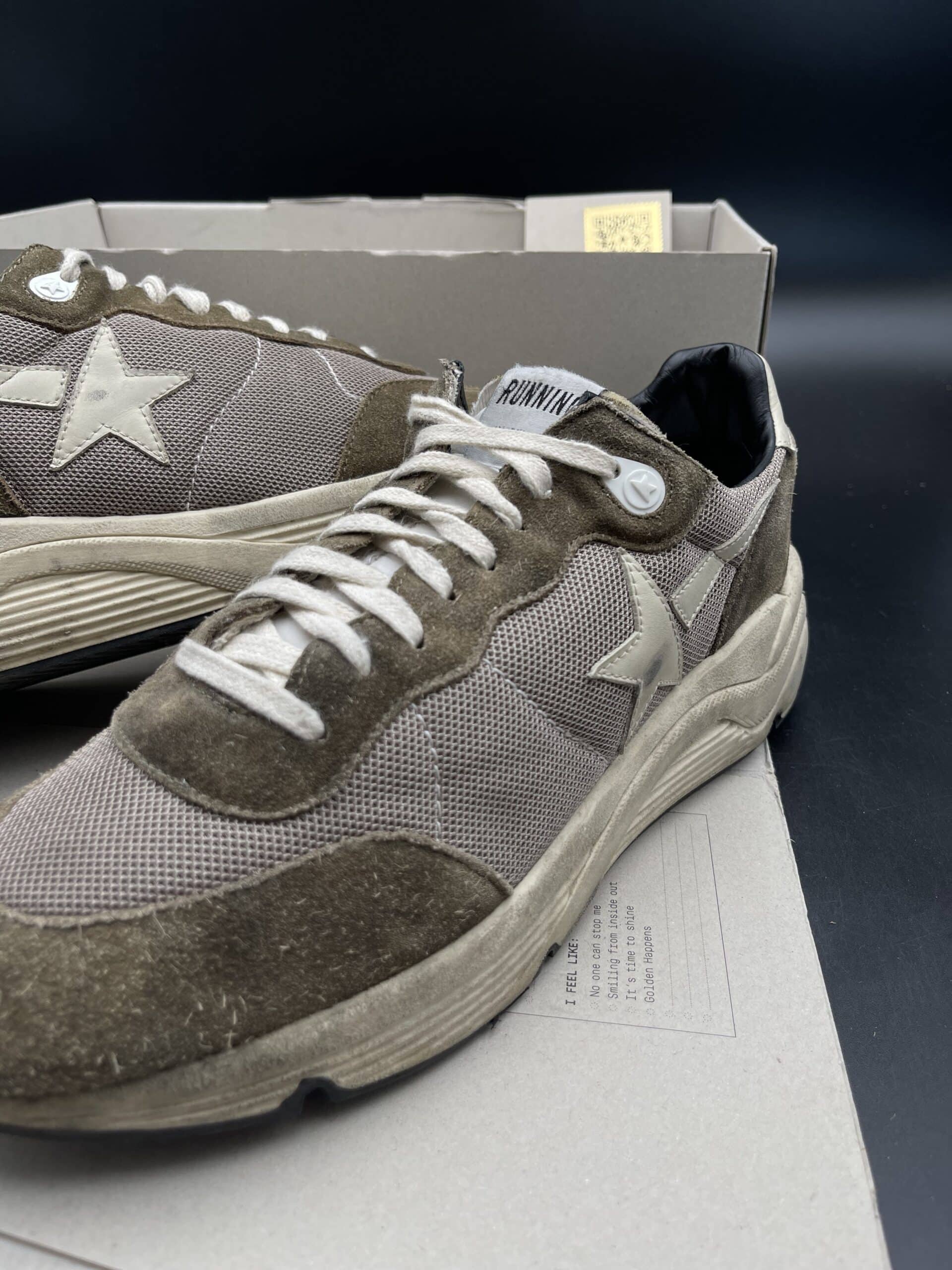 golden goose running kaki/beige 43 – 8