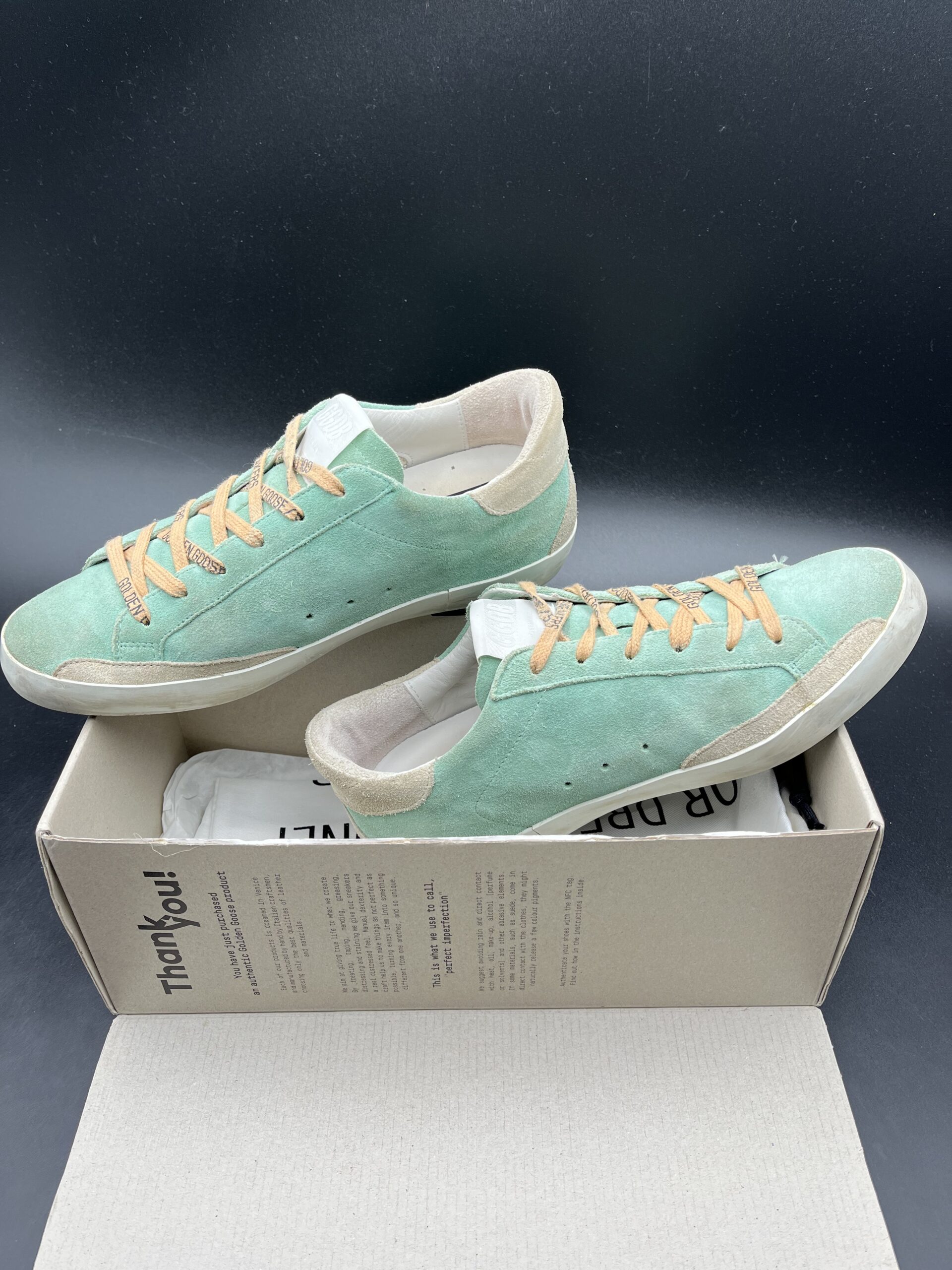 Golden Goose Superstar verte/jaune/paillette 38 – 7