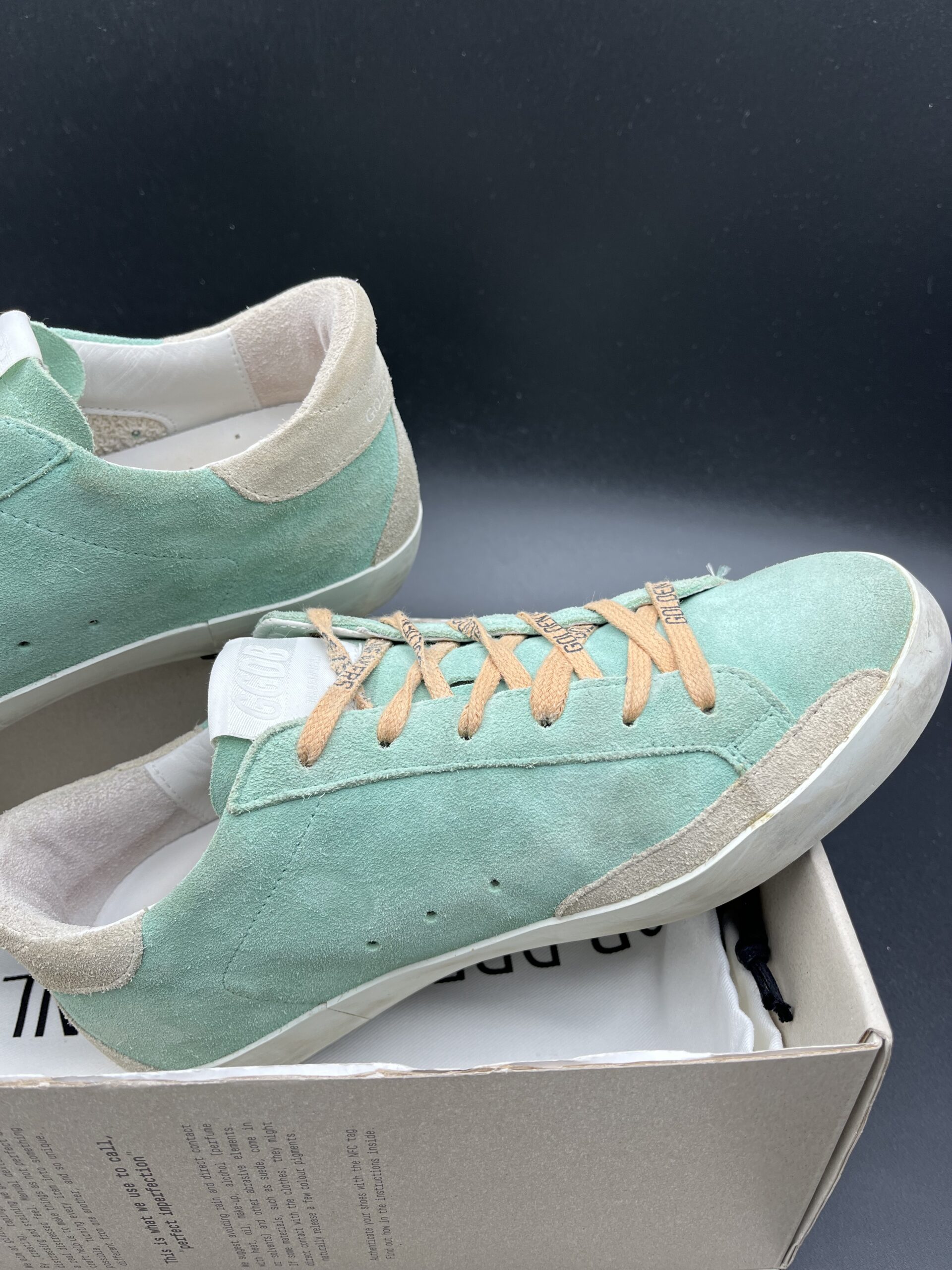 Golden Goose Superstar verte/jaune/paillette 38 – 6