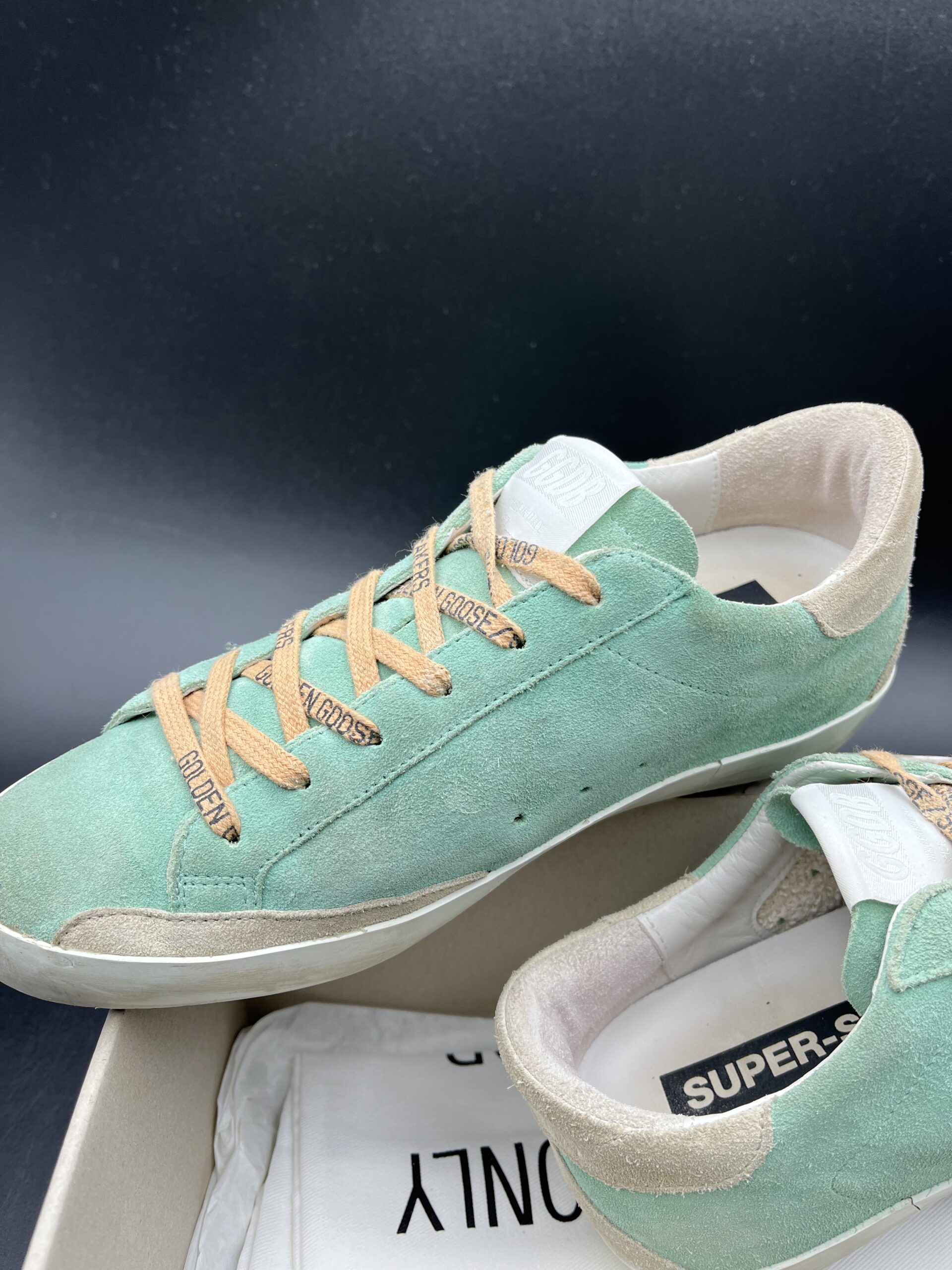 Golden Goose Superstar verte/jaune/paillette 38 – 5