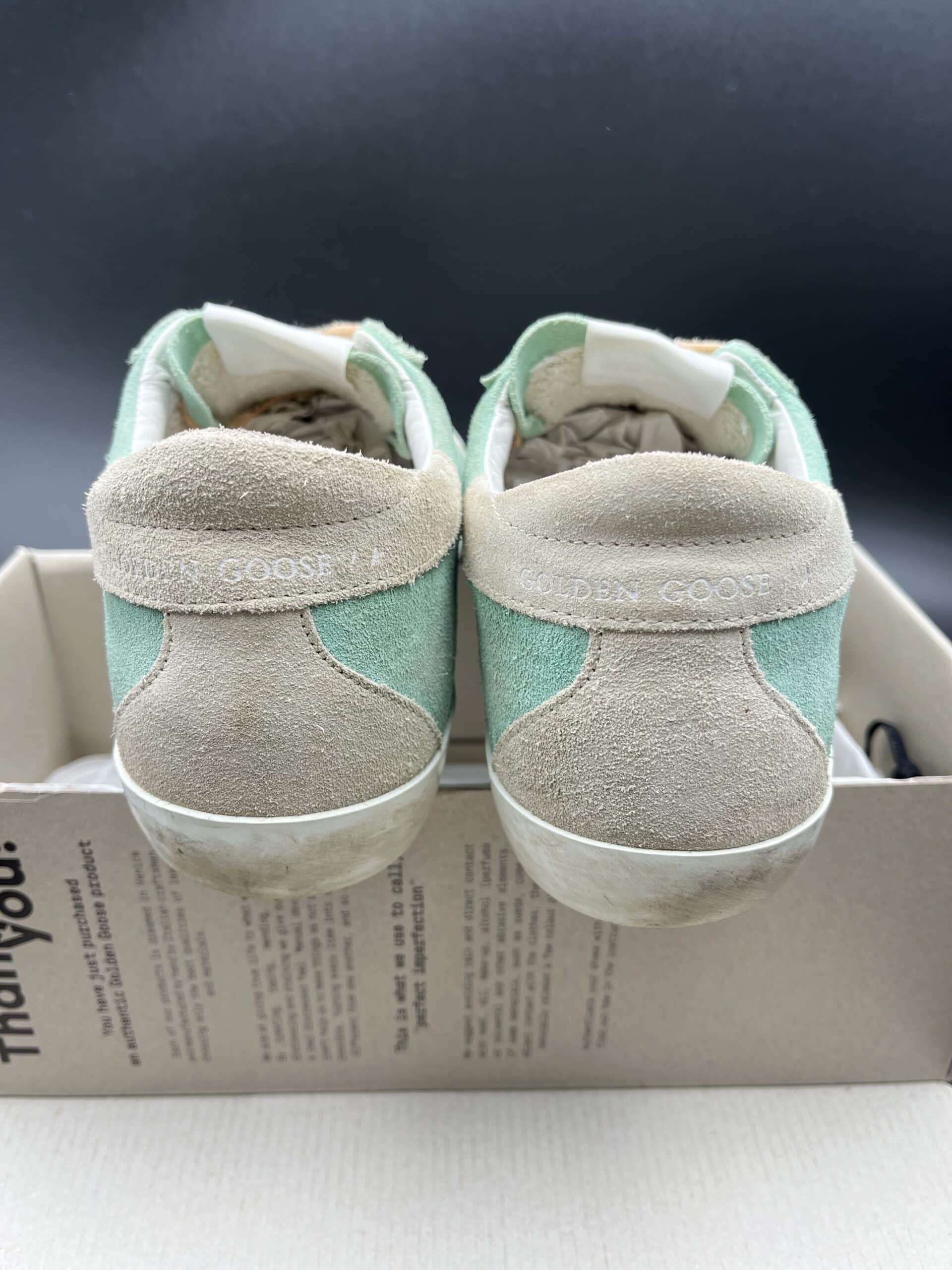Golden Goose Superstar verte/jaune/paillette 38 – 10