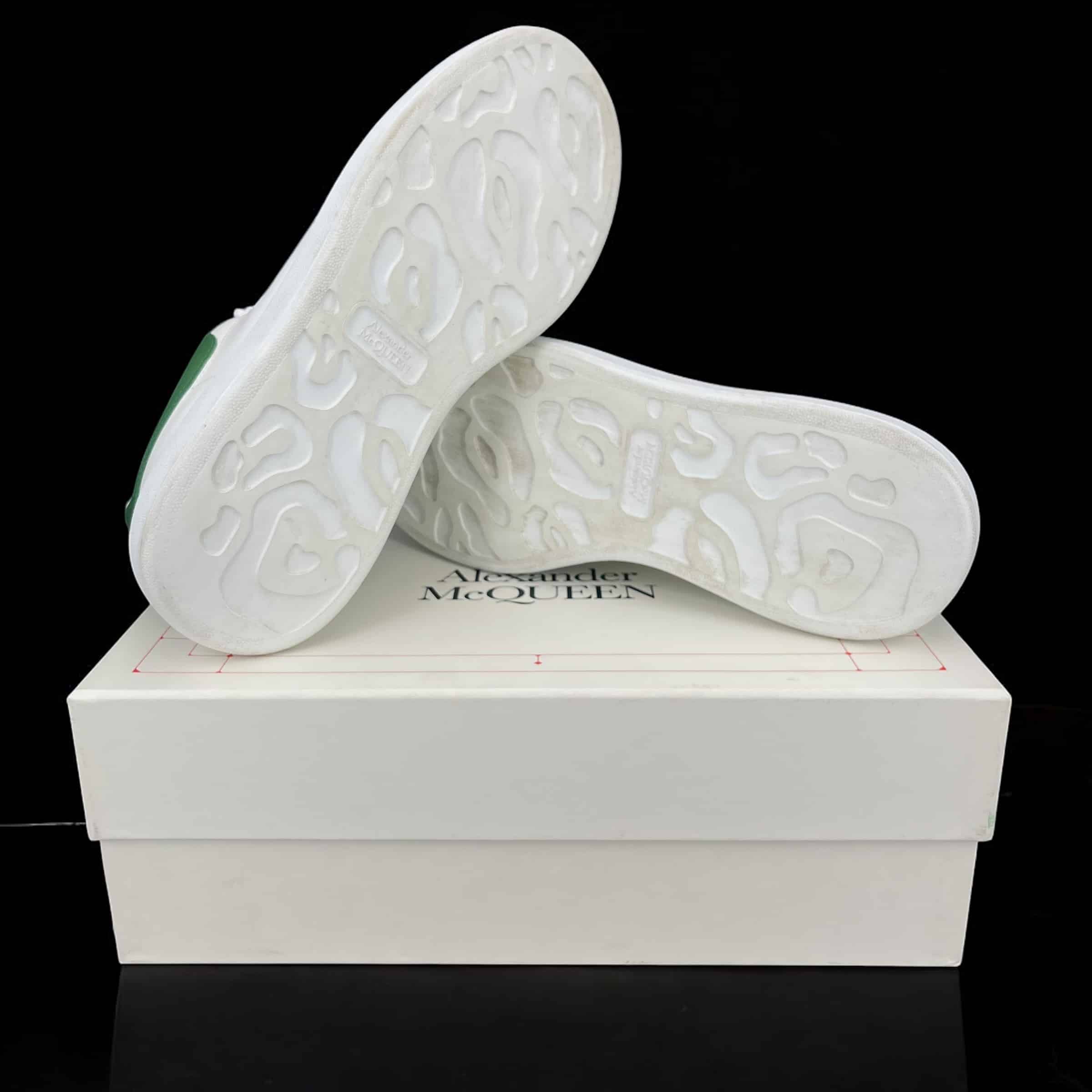 7962 Alexander McQueen Oversize Blanc/Cuir Vert 44 – 8
