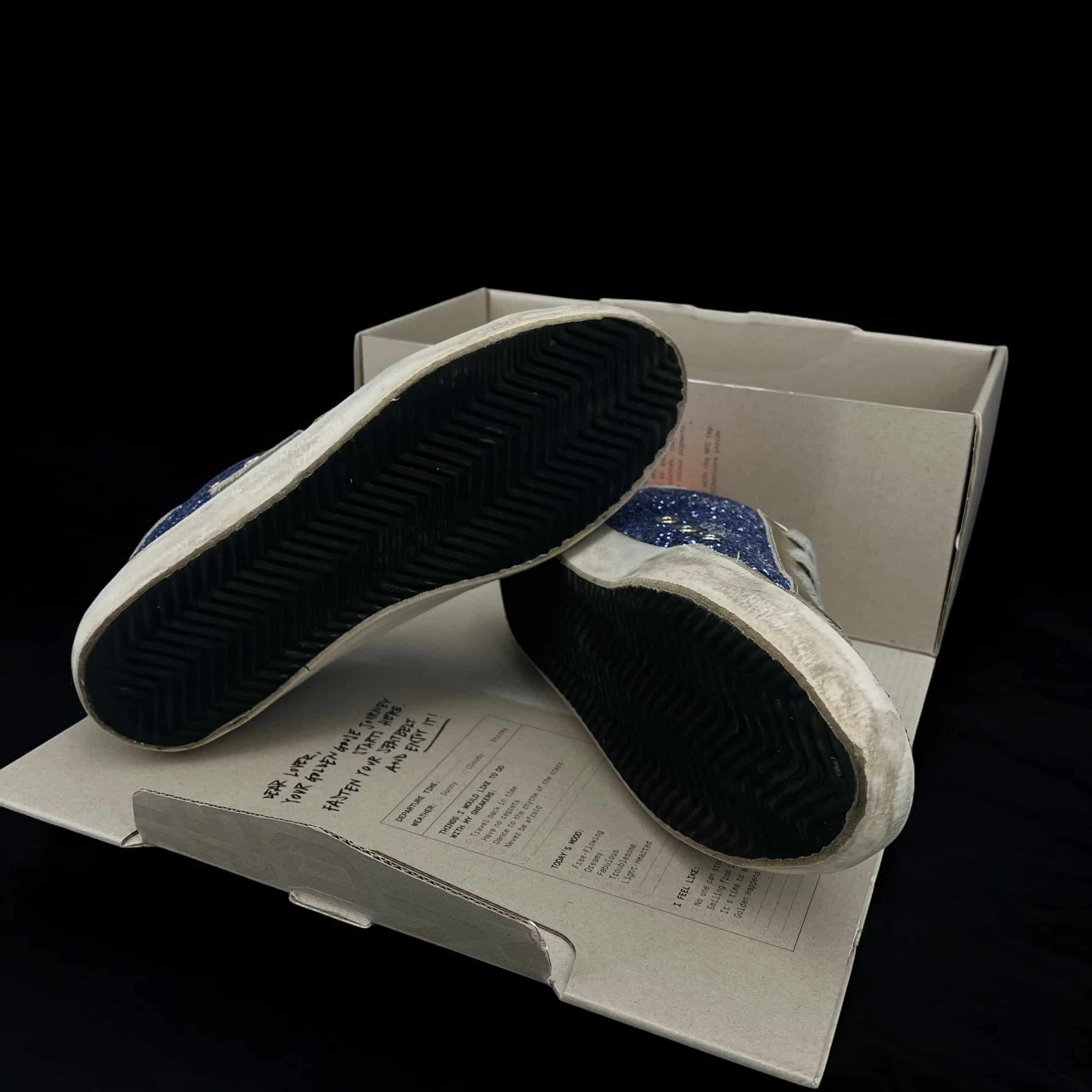 8145 Golden Goose Super Star Bleu/Doré/Orange 38 – 6
