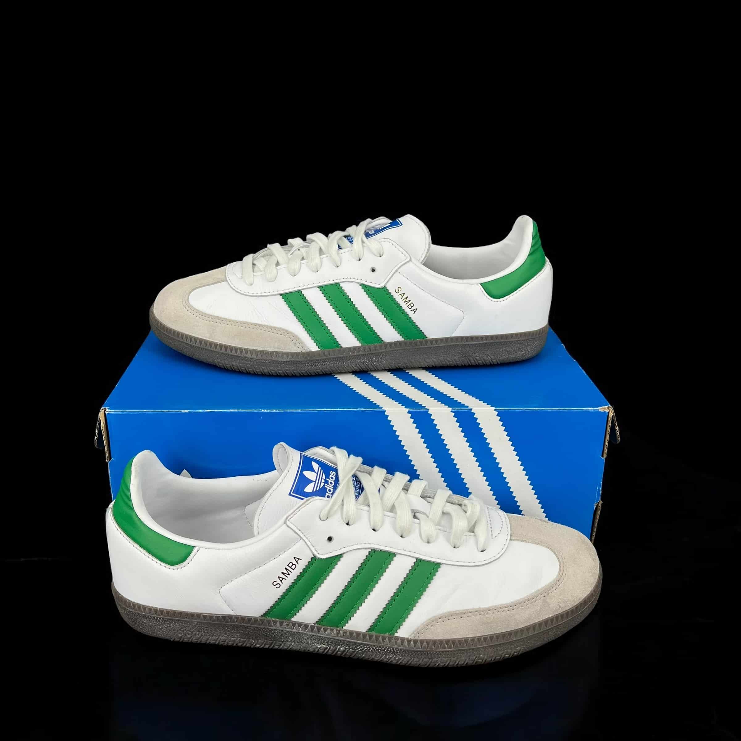 8008 Adidas Samba Blanc/Vert 44 – 7
