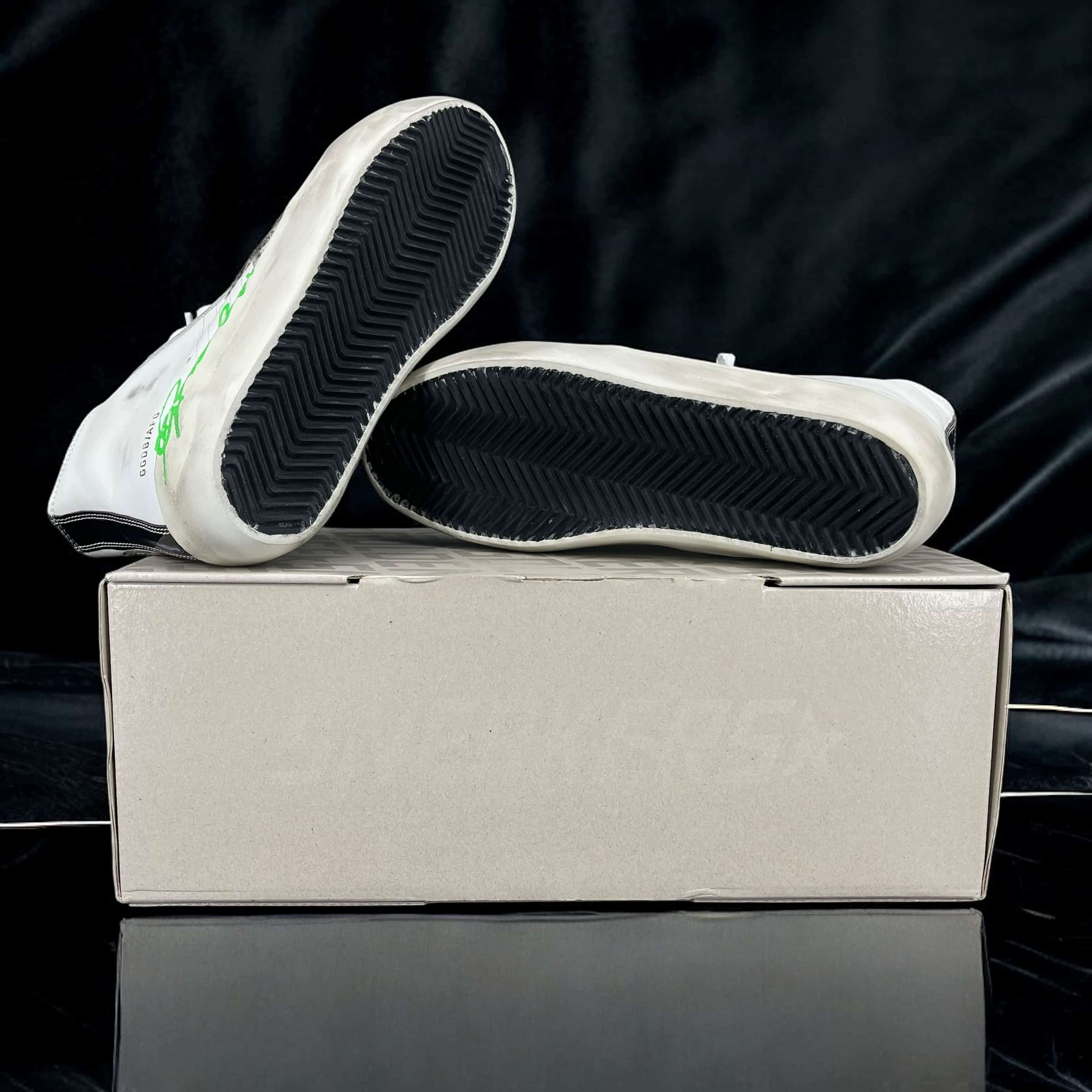8029 Golden Goose Francy Blanc/Zèbré/Vert 36 – 8
