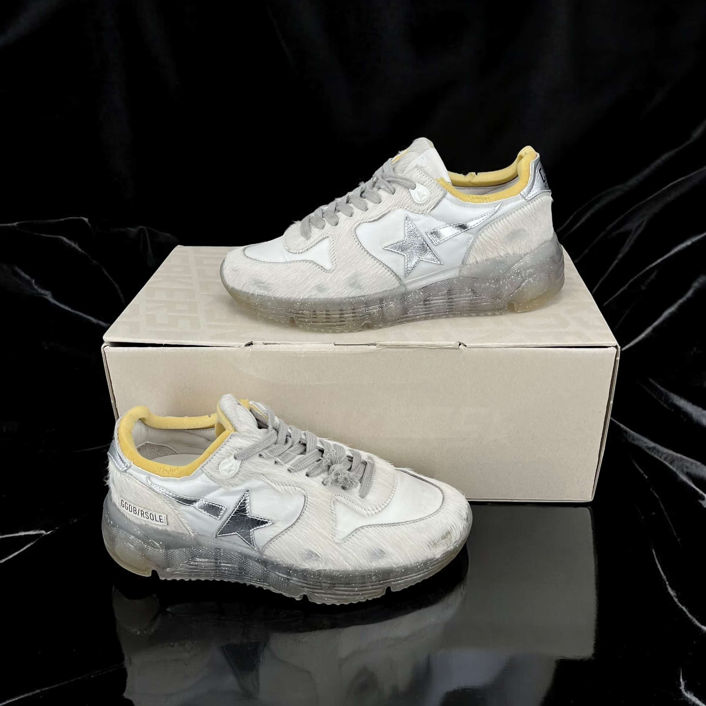 8274 Golden Goose Running Blanc/Argenté/Jaune 37 – 7