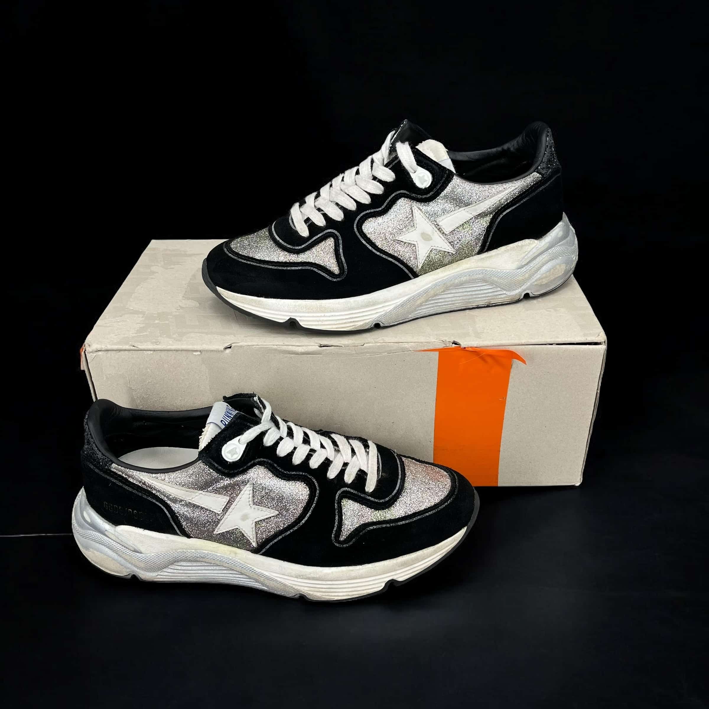 8269 Golden Goose Running Noir/argenté – 8