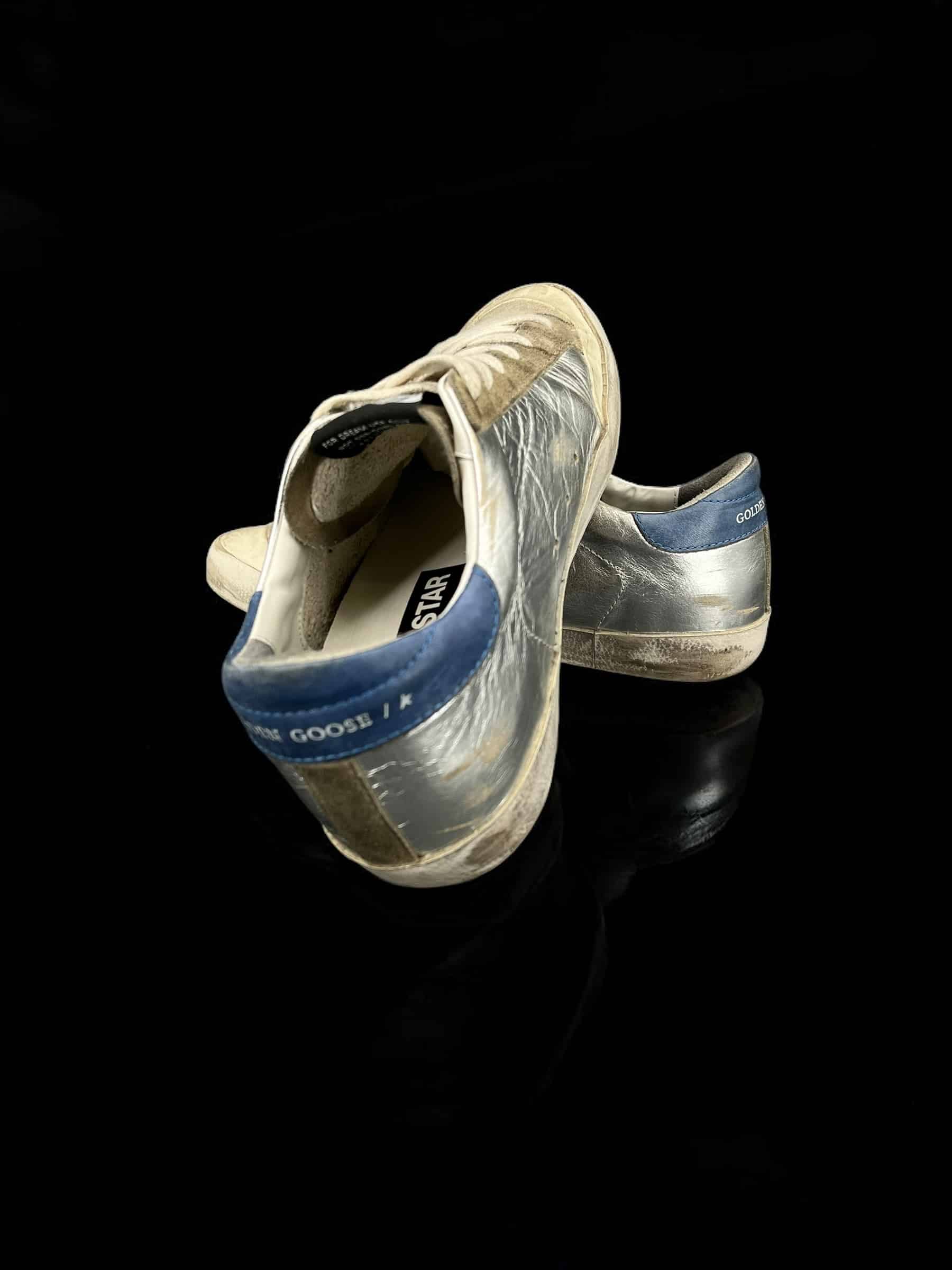 0000000683 Golden Goose Super Star Argenté/Noir/bleu 37 – 7